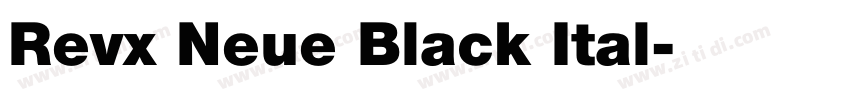 Revx Neue Black Ital字体转换